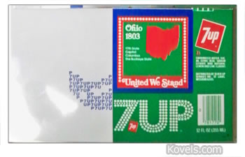 7up aluminum advertising can 7up aluminum advertising can