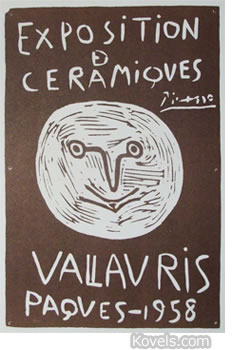 picasso 1958 exhibit poster picasso 1958 exhibit poster
