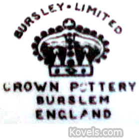Bursley Limited Crown Pottery Burslem England
