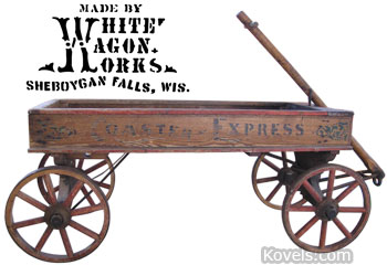 white and wagon works wagon and mark