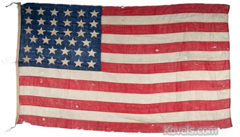 American flag with 35 stars