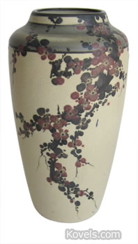 Weller Hudson vase with cherry blossoms
