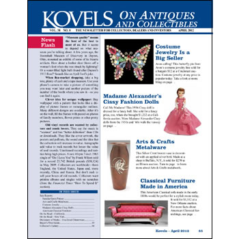 Kovels on Antiques and Collectibles April 2012 Newsletter