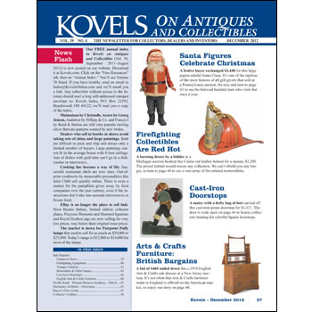 kovels on antiques and collectibles december 2012 issue
