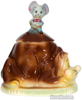 Herman & katnip Cookie Jar