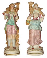 Pair of figurines marked Occupied japan