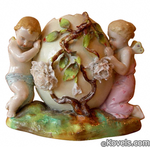 Porcelain Egg Figurine