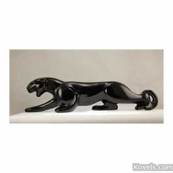 Haeger black panther figurine